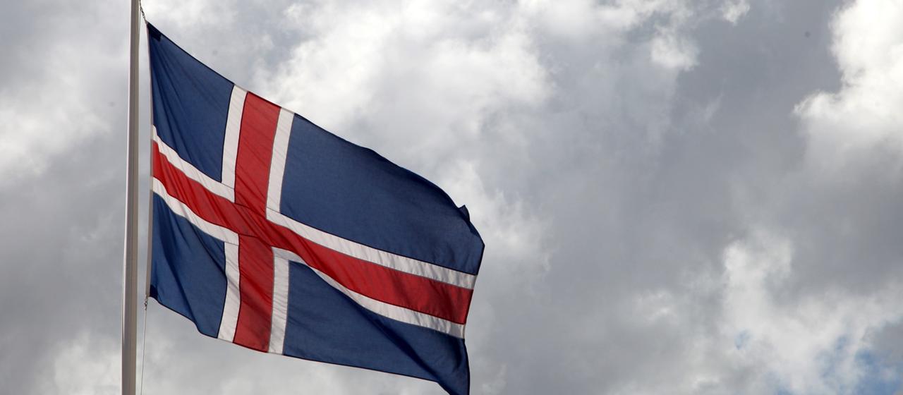 Isländische Flagge