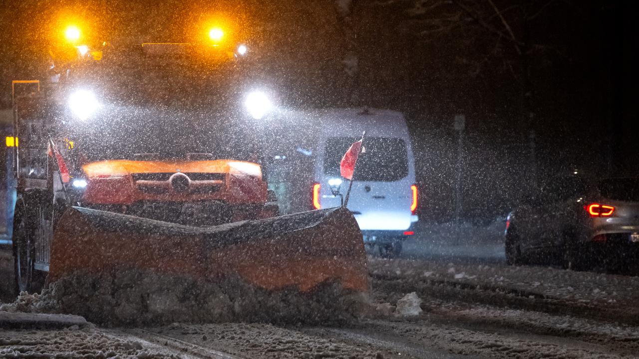 Starker Schneefall und Unfälle in West- und Südwestdeutschland