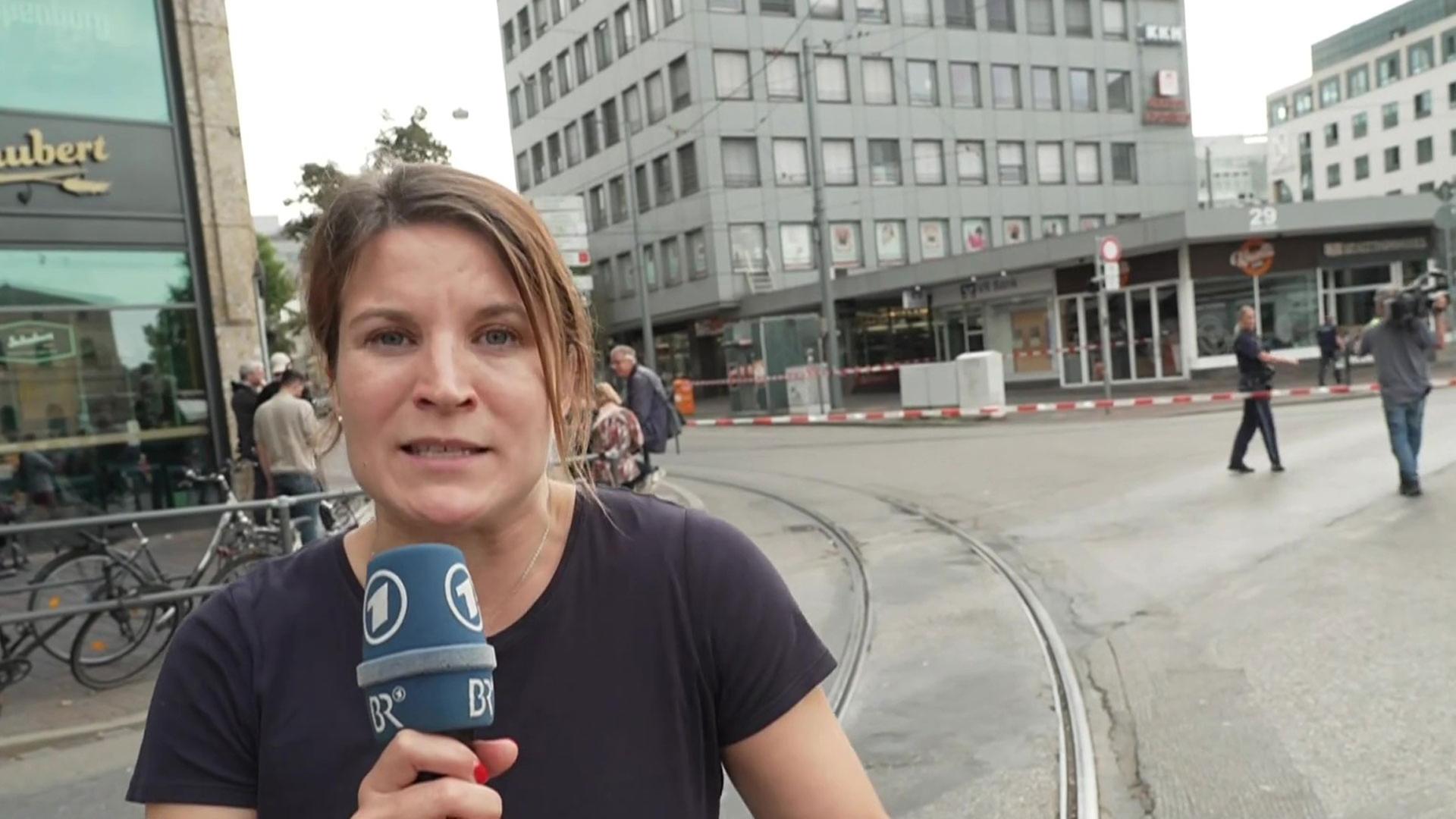 "Zwei Menschen erleiden Knalltrauma", Eva Heime, BR, zur Explosion am Hauptbahnhof in Augsburg