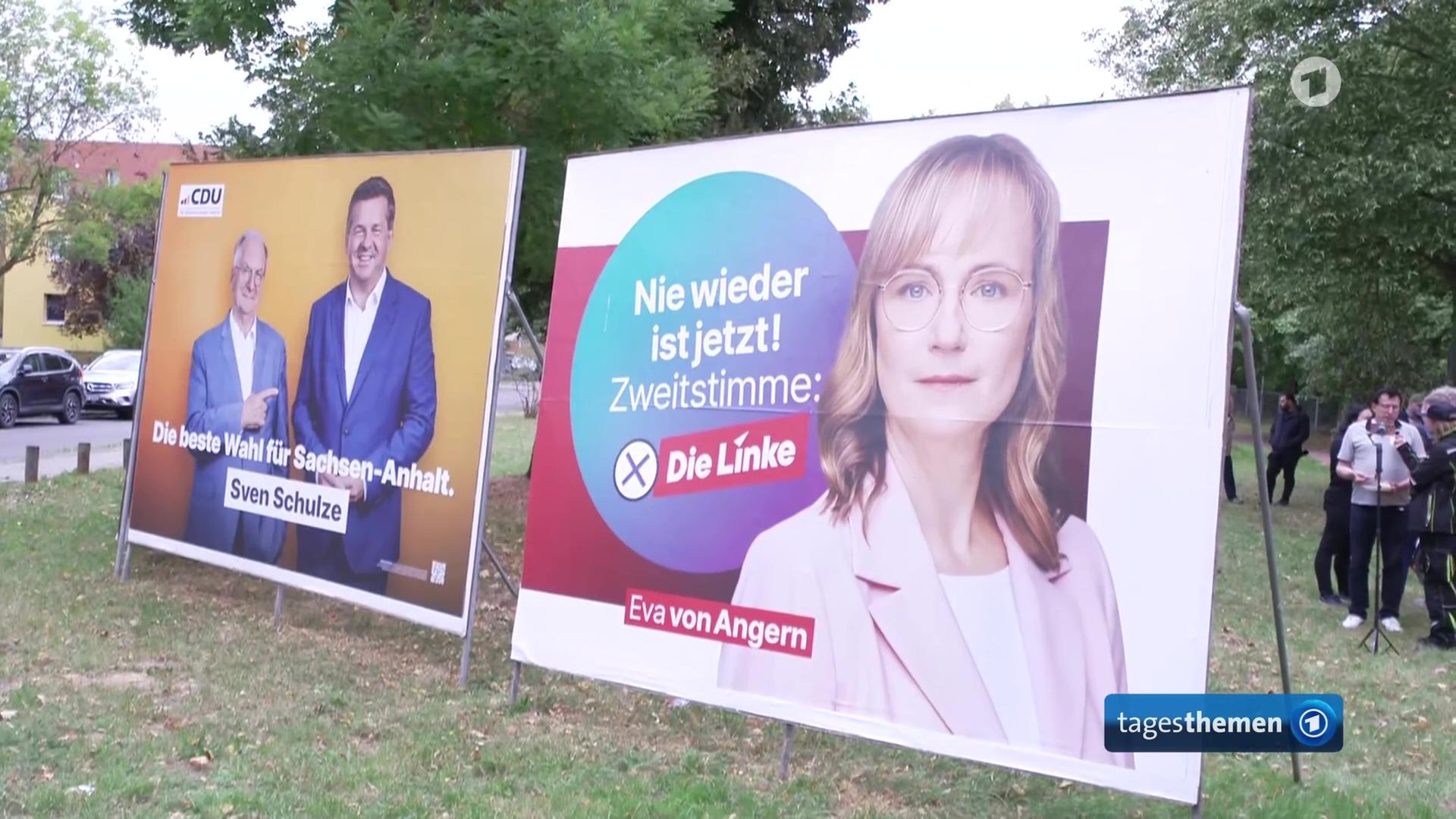 Wahlkampfendspurt in Sachsen-Anhalt