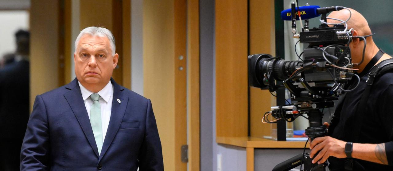Orban kommt zu einem EU-Treffen in Brüssel (Belgien). | AFP Orban kommt zu einem EU-Treffen in Brüssel (Belgien).