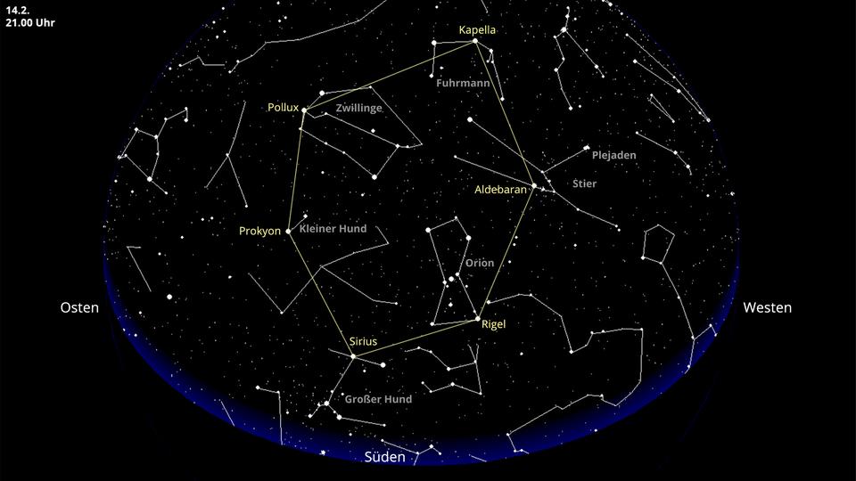 Wintersechseck im Februar am Himmel zu sehen | tagesschau.de