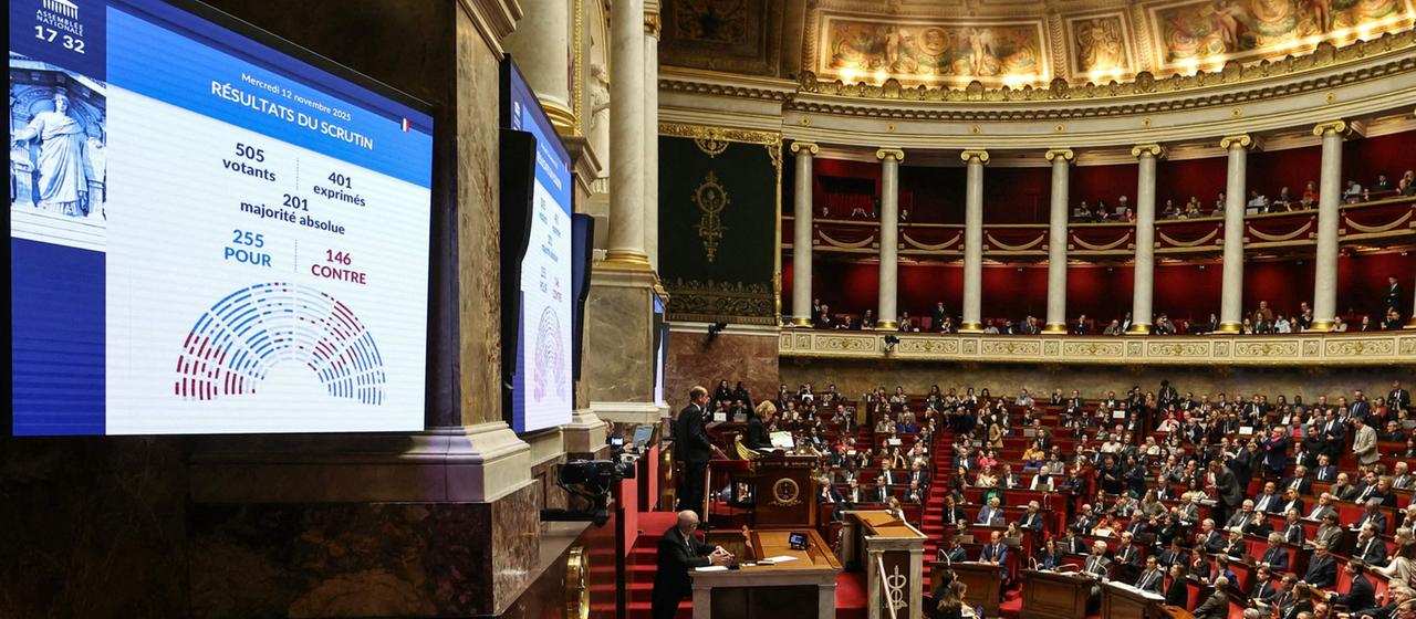 Abstimmung in der Nationalversammlung