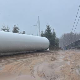 Baustelle der Firma SL Naturenergie für den Windkraftausbau