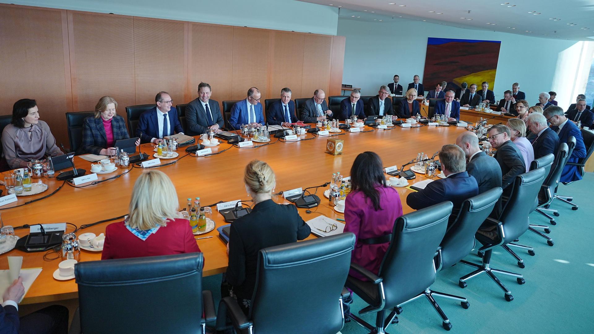 Sitzung des Bundeskabinetts im Kanzleramt. (Archivbild: 18.03.2026) | Michael Kappeler/dpa