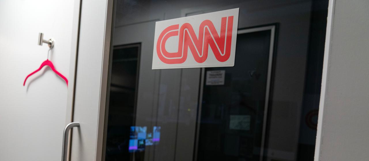 Das verschlossene CNN-Büro im Weißen Haus