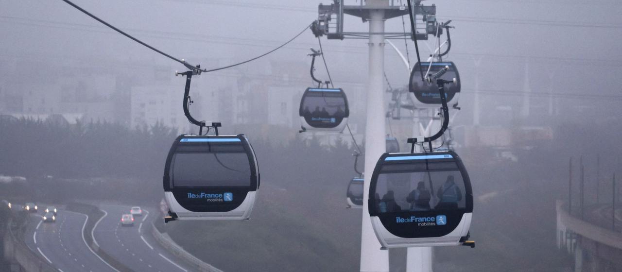 Europas längste Stadt-Seilbahn im Großraum Paris