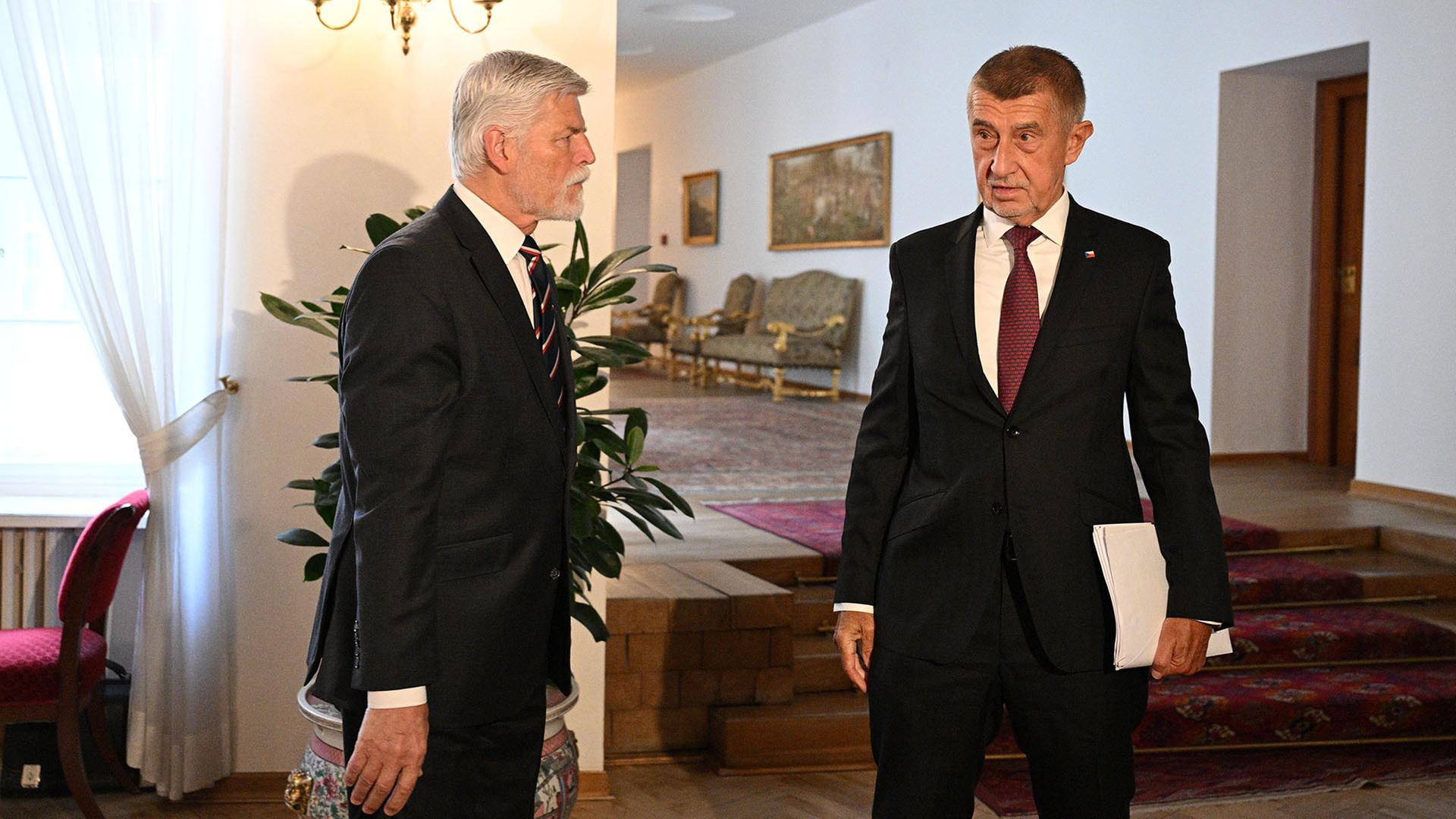 Petr Pavel und Andrej Babis | picture alliance / CTK