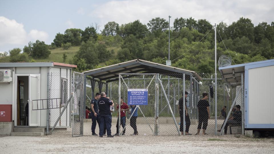 Blick auf das Erstaufnahmelager Fylakio in der Nähe von Orestiada.
