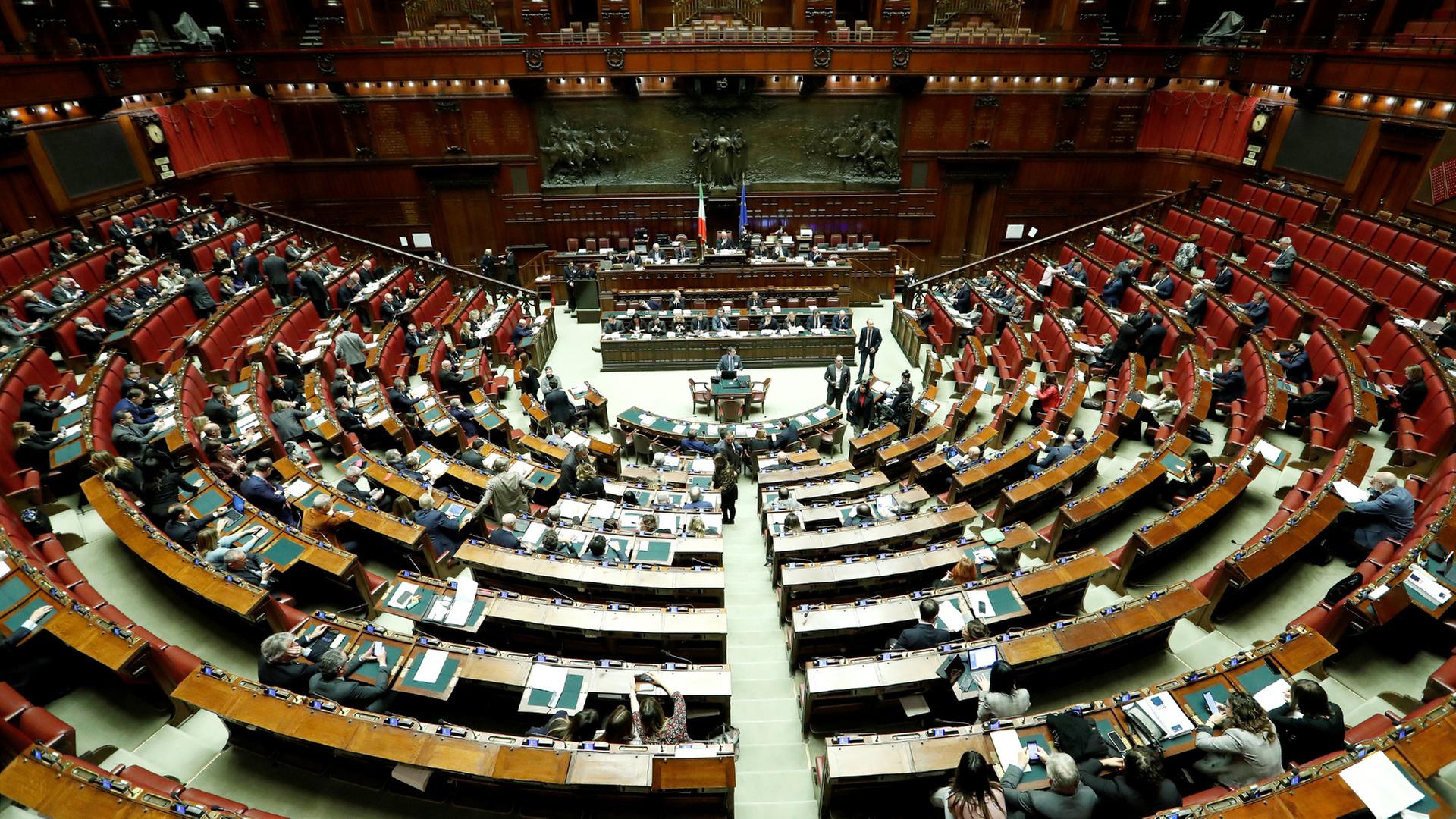 Innenansicht des italienischen Parlaments | REUTERS