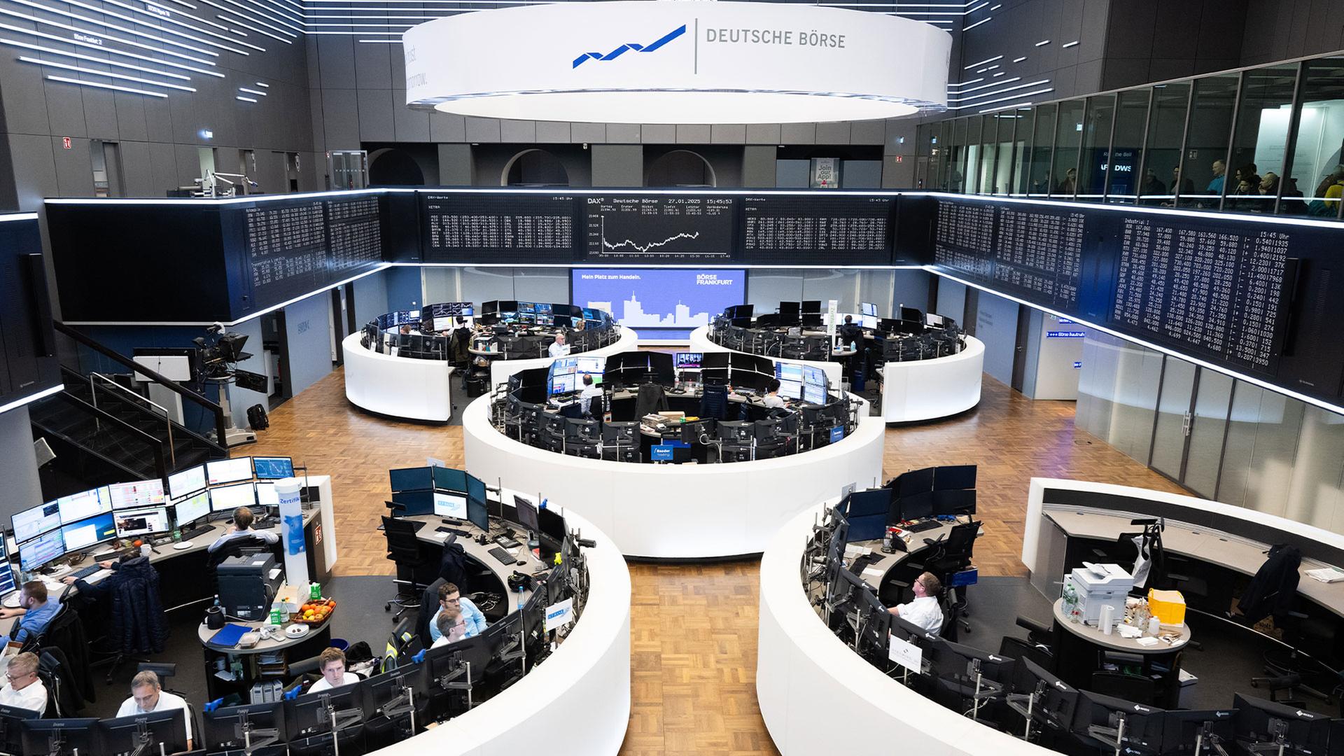 Handelssaal der Deutschen Börse in Frankfurt. | picture alliance/dpa