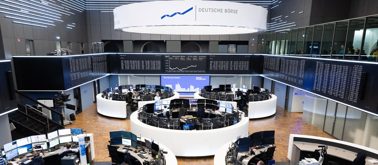 Handelssaal der Deutschen Börse in Frankfurt.
