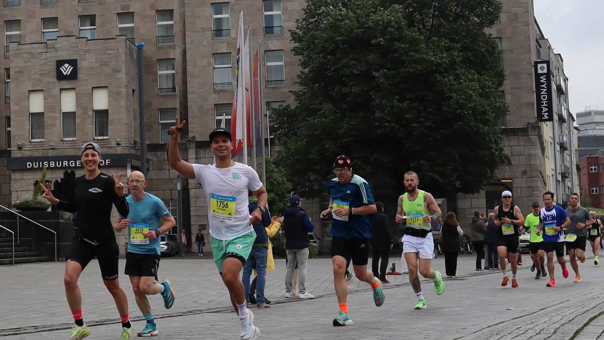 Viele Teilnehmer beim Rhein-Ruhr-Marathon
