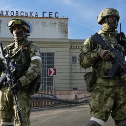 Russische Soldaten im ukrainischen Gebiet Cherson (Mai 2022)