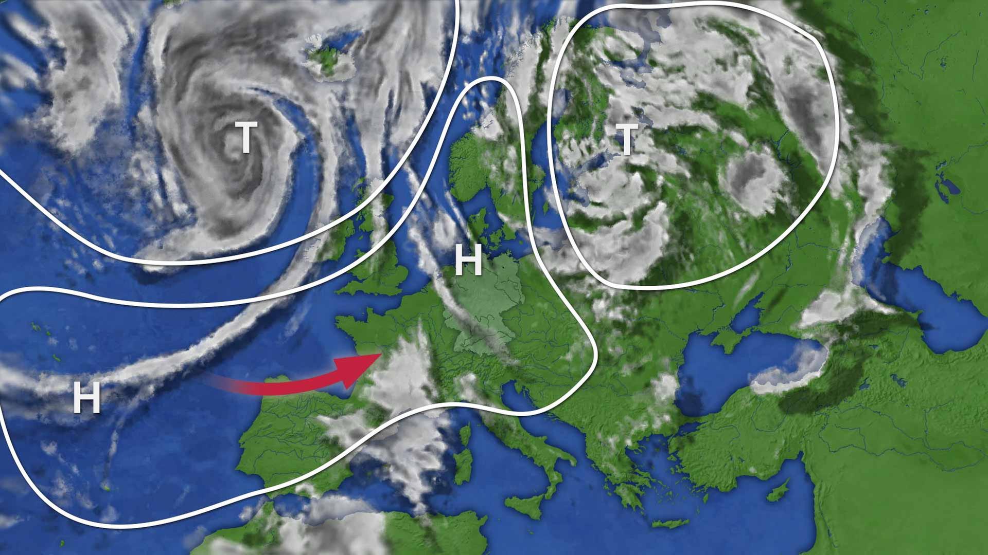 Wolkenbild Europa | hr