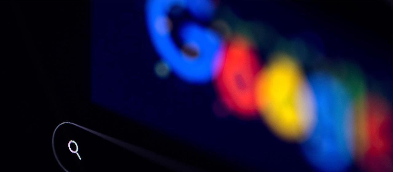 Suchfeld der Google-Startseite.