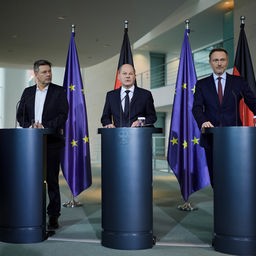 Robert Habeck, Olaf Scholz und Christian Lindner