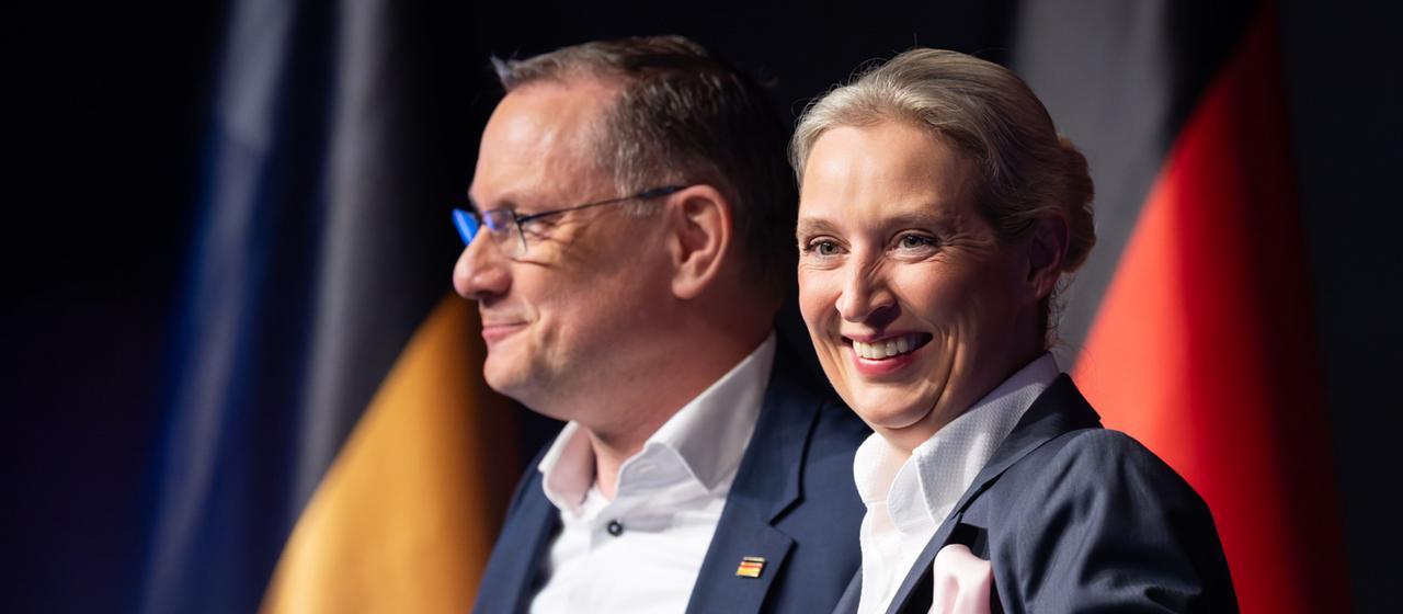 Tino Chrupalla und Alice Weidel