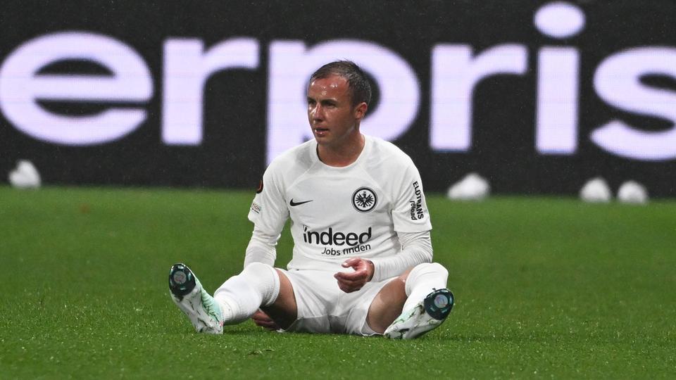 Der verletzte Mario Götze.