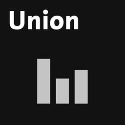 Union-Logo mit Balkengrafik