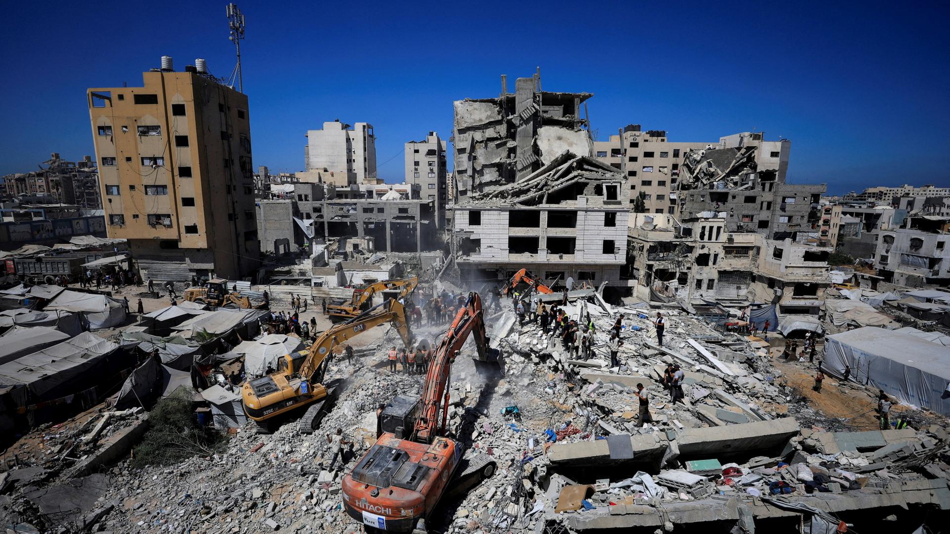 Gazastreifen: Tote bei Einsturz von ausgebombtem Wohnhaus