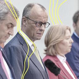 Markus Söder, Friedrich Merz, Bärbel Bas und Lars Klingbeil.
