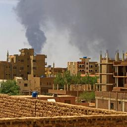 Rauchwolke über Khartum