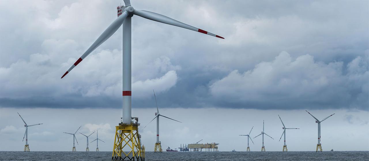 RWE Offshore Windpark in der Nordsee.