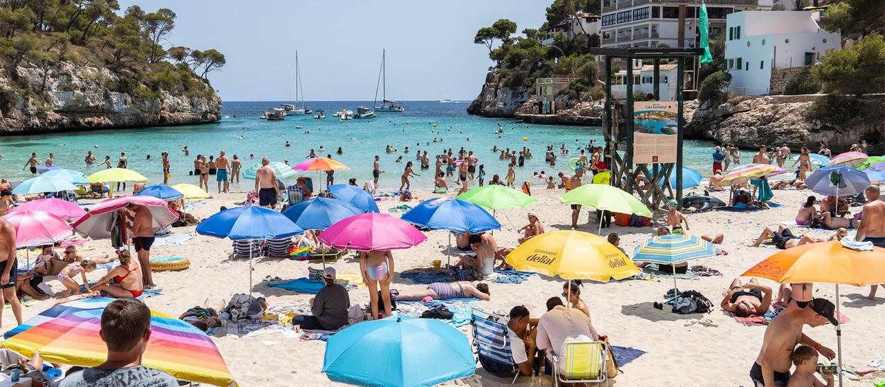 Strand Cala Santanyi auf der Insel Mallorca.