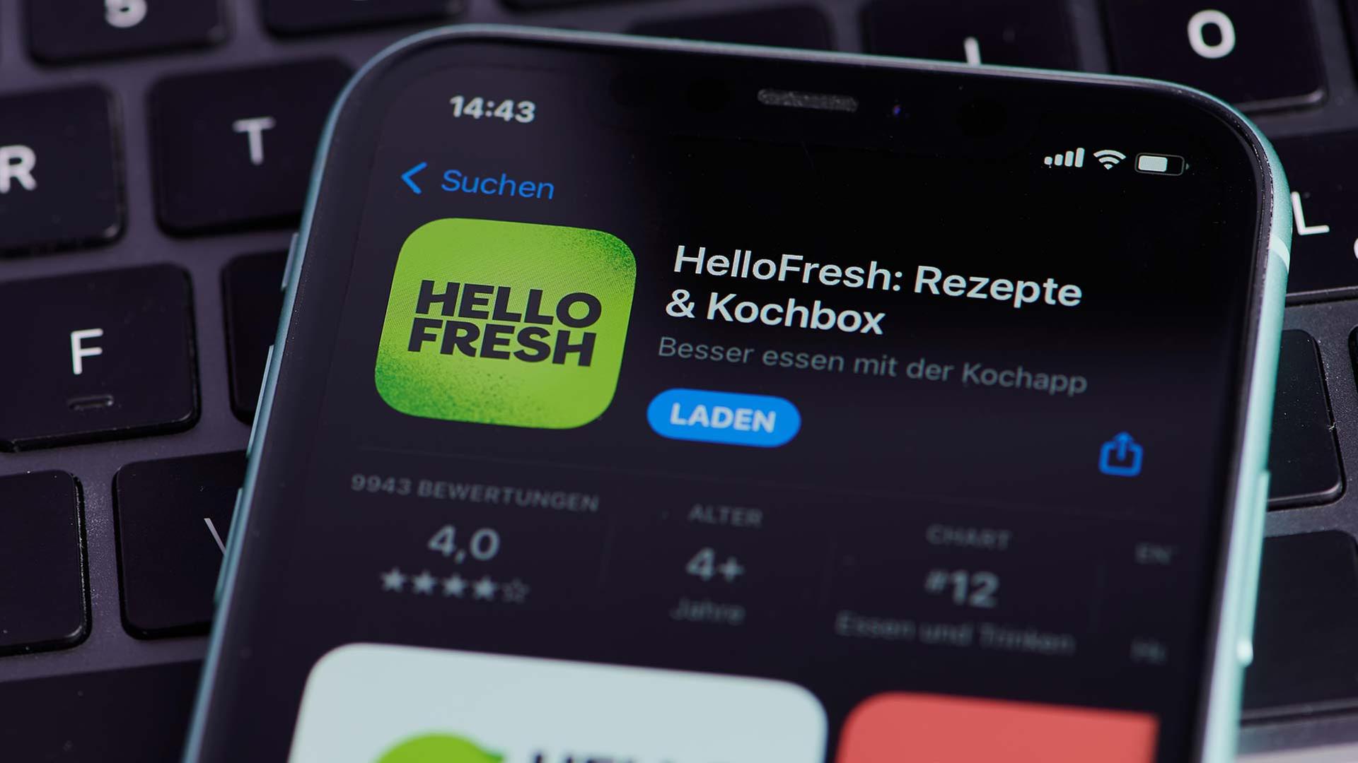 Hello Fresh App. | picture alliance / CHROMORANGE