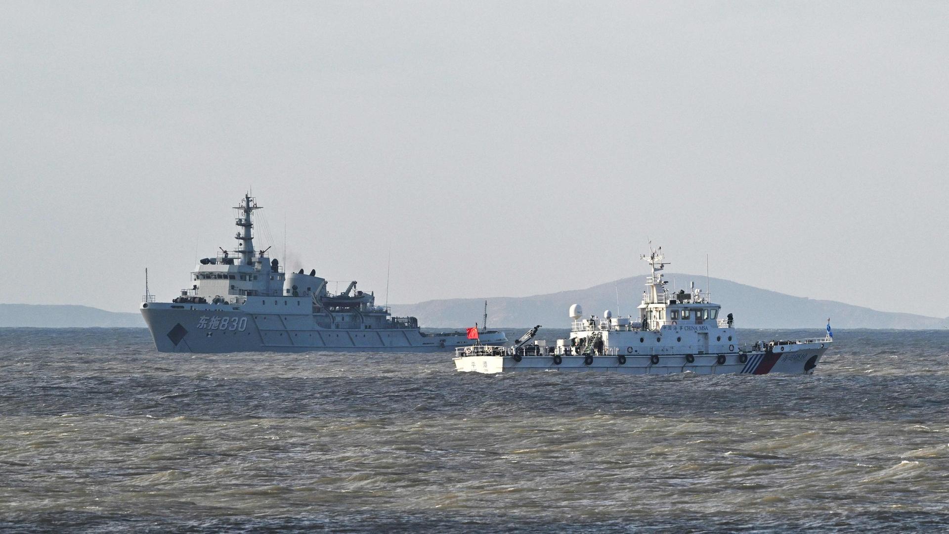 Zwei chinesische Schiffe | AFP