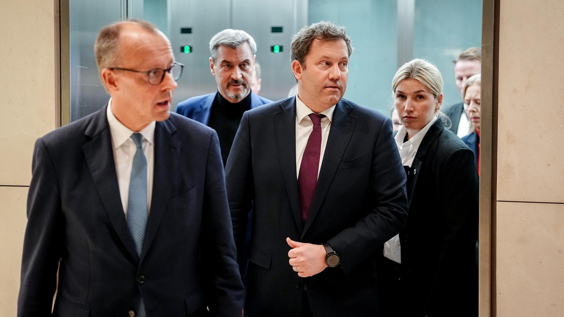 Friedrich Merz, Markus Söder und Lars Klingbeil | dpa