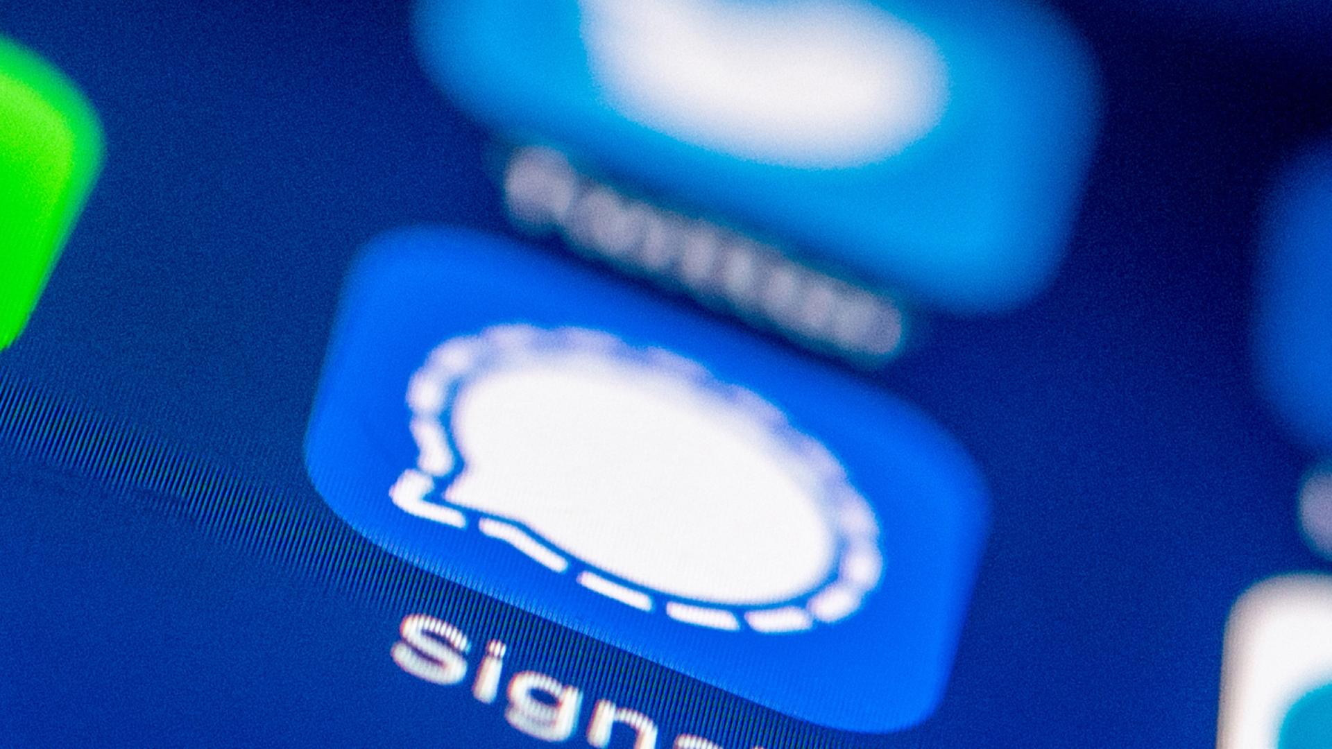 Das Logo des Messenger Dienstes Signal. | dpa