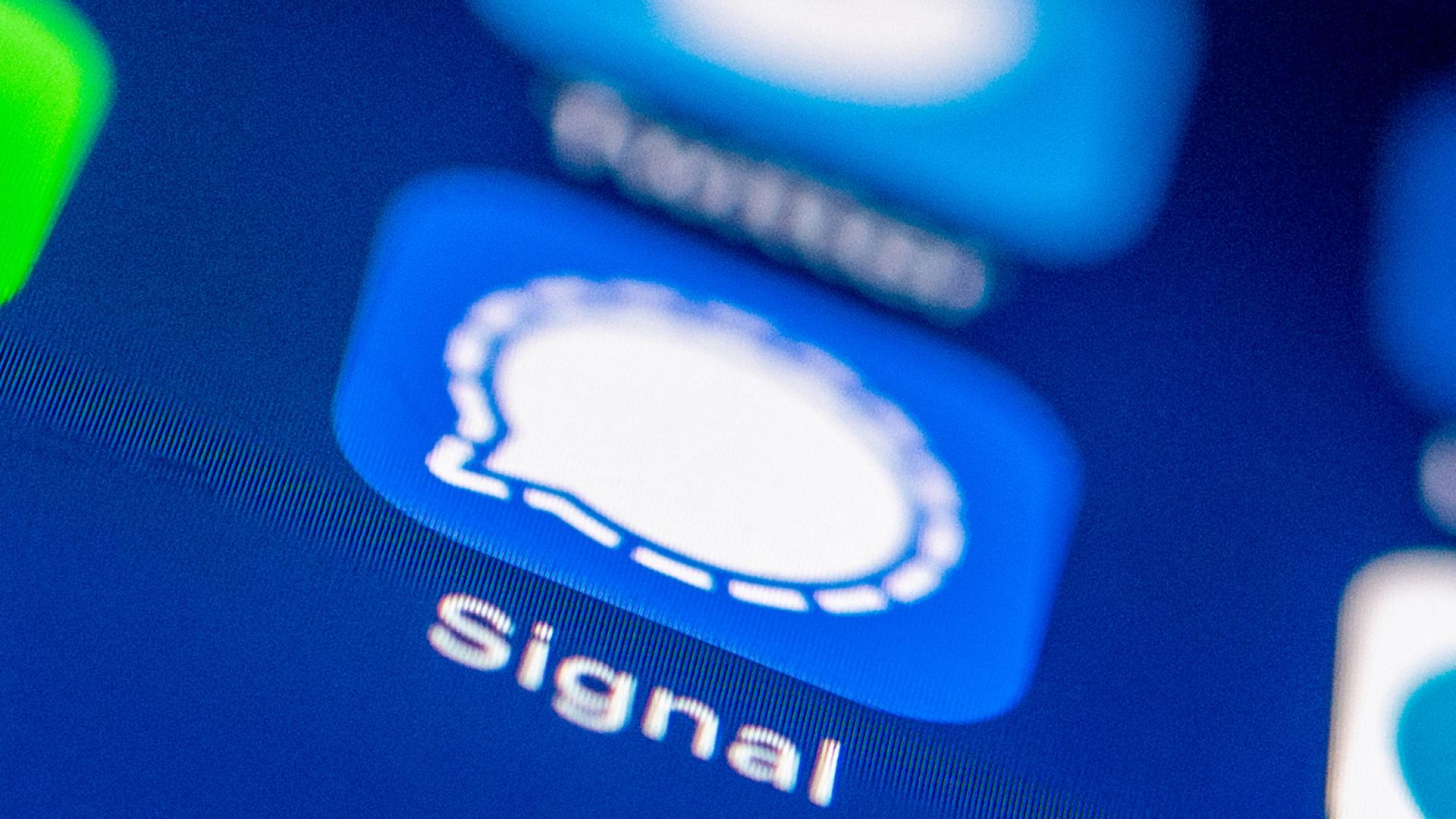 Das Logo des Messenger Dienstes Signal. | dpa