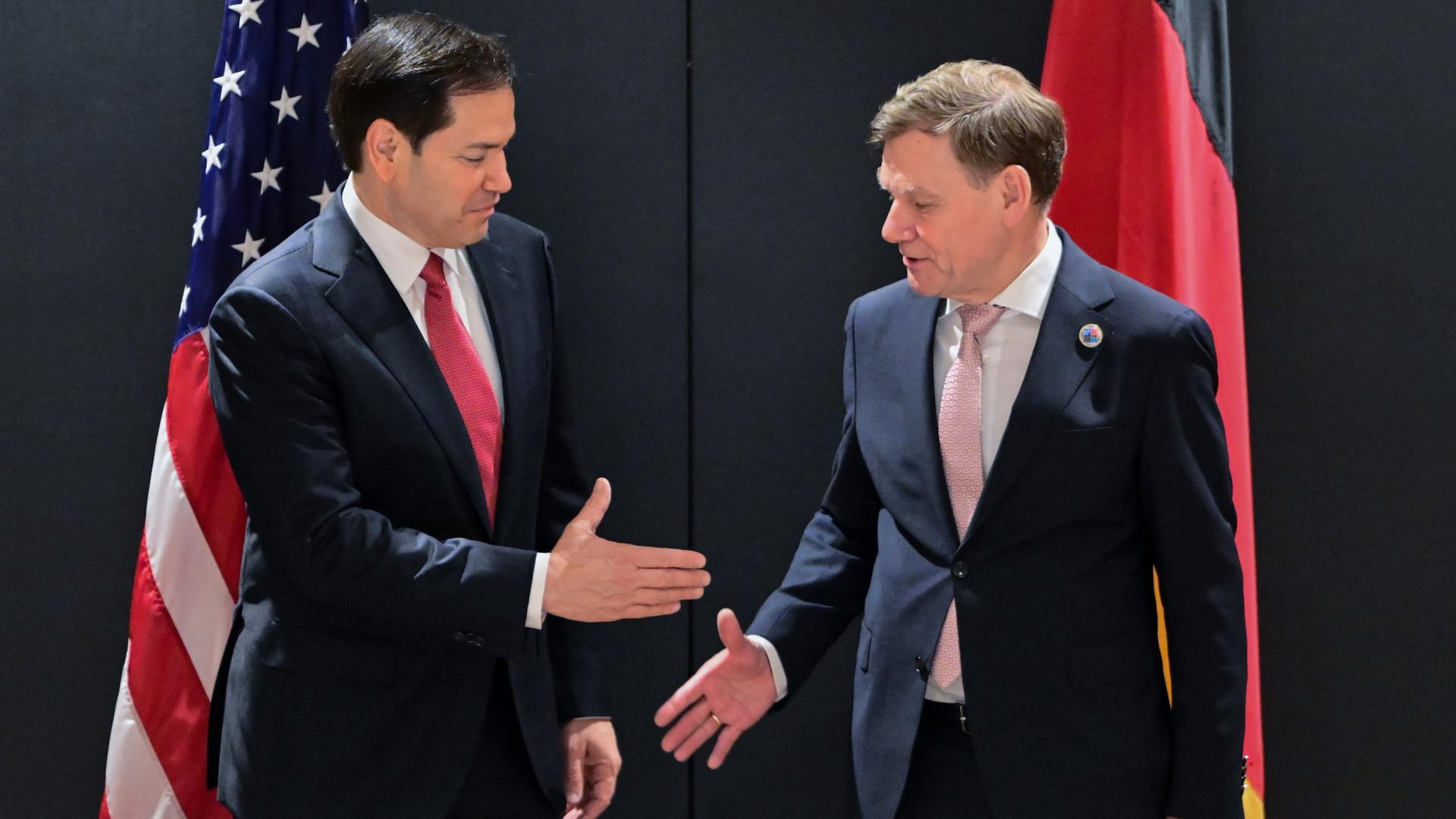 Johann Wadephul und Marco Rubio | dpa