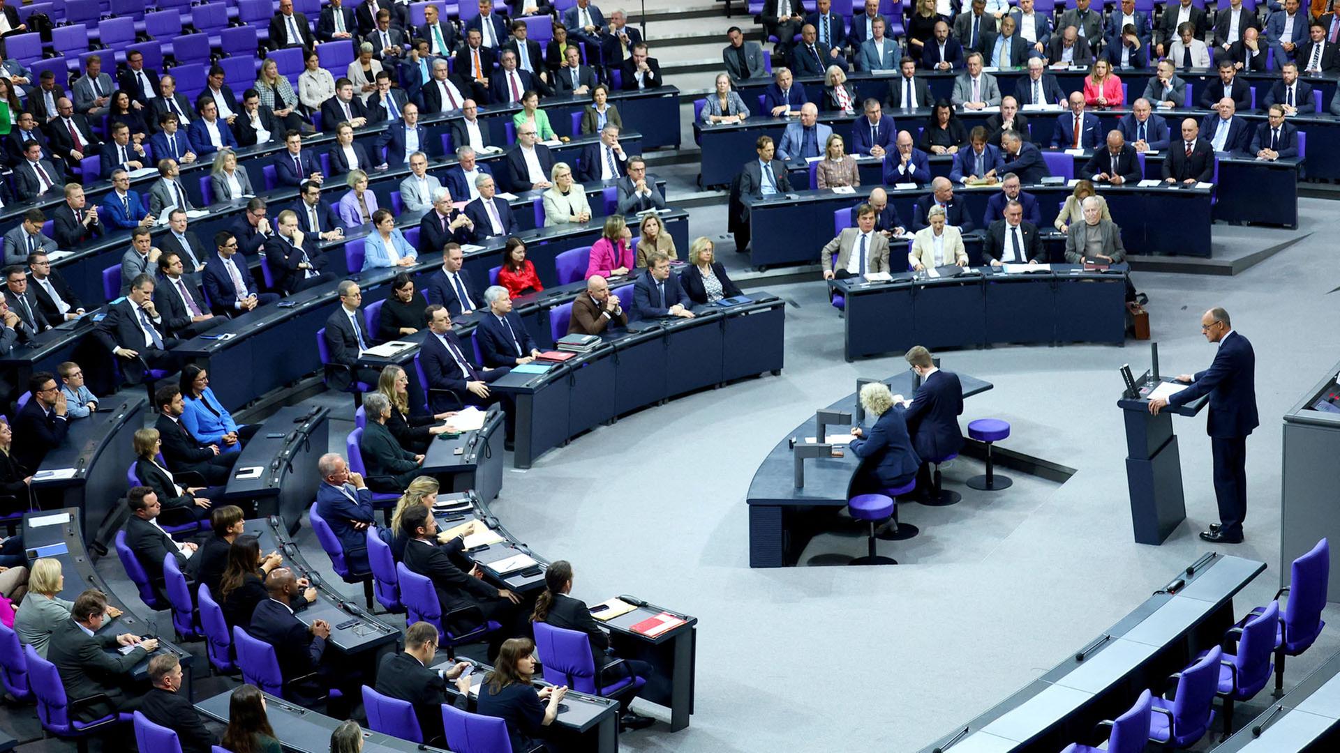 Sitzung im Plenum des Bundestags. | REUTERS