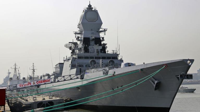 Der Zerstörer "Chennai" der indischen Marine (Aufnahme von 2016)