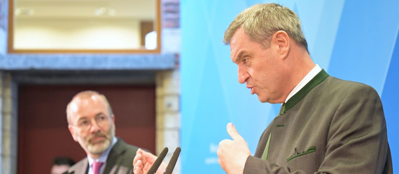 Manfred Weber und Markus Söder