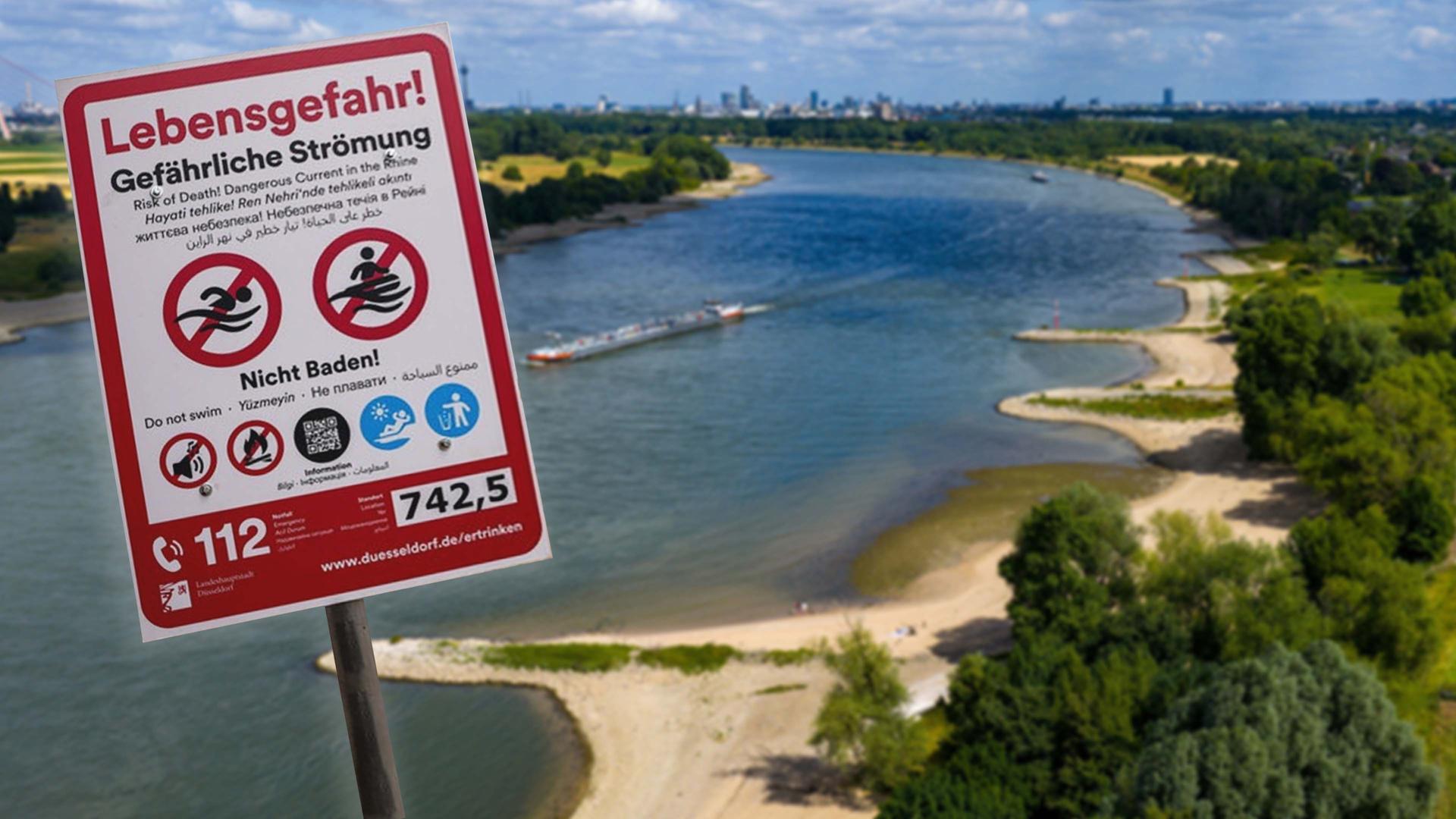 Baden im Rhein: Wo es jetzt verboten ist - und warum
