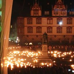 Fackelzug der Studentenverbindung Coburger Convent. Archivbild