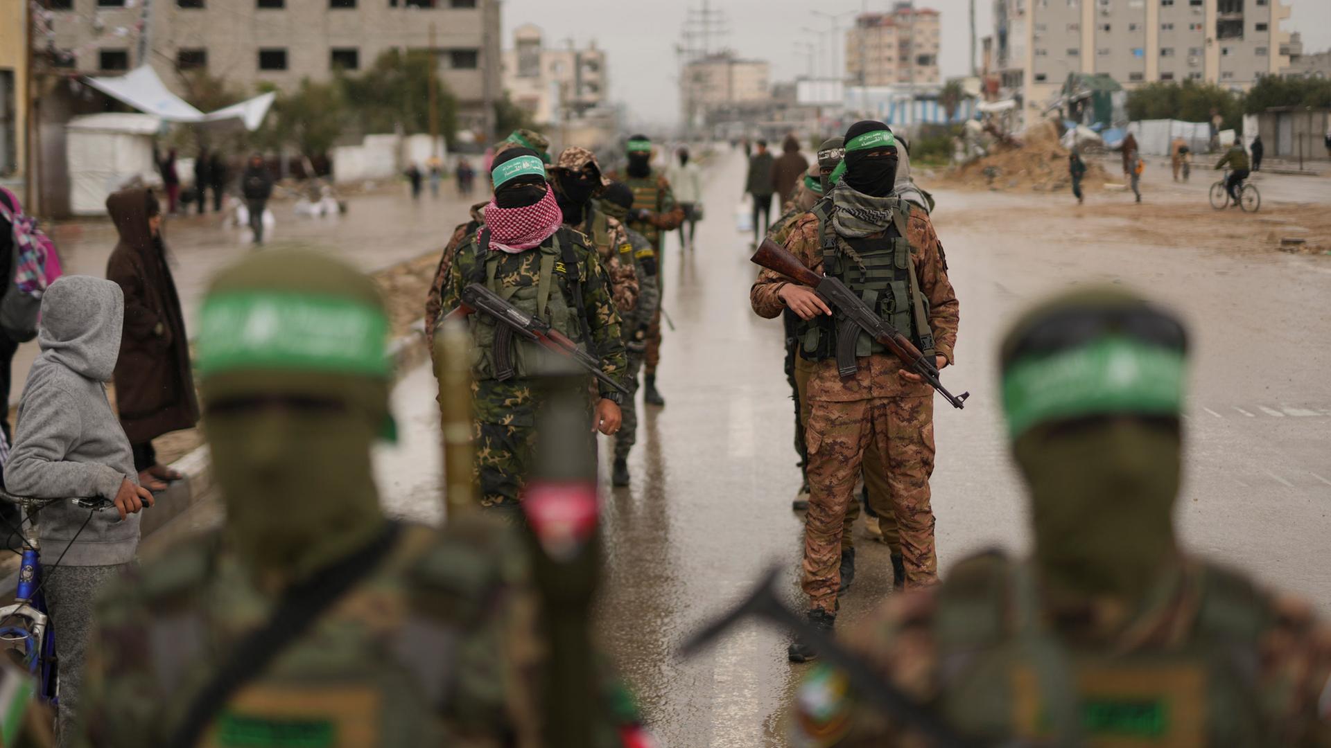 Hamas Mitglieder im Gazastreifen | dpa