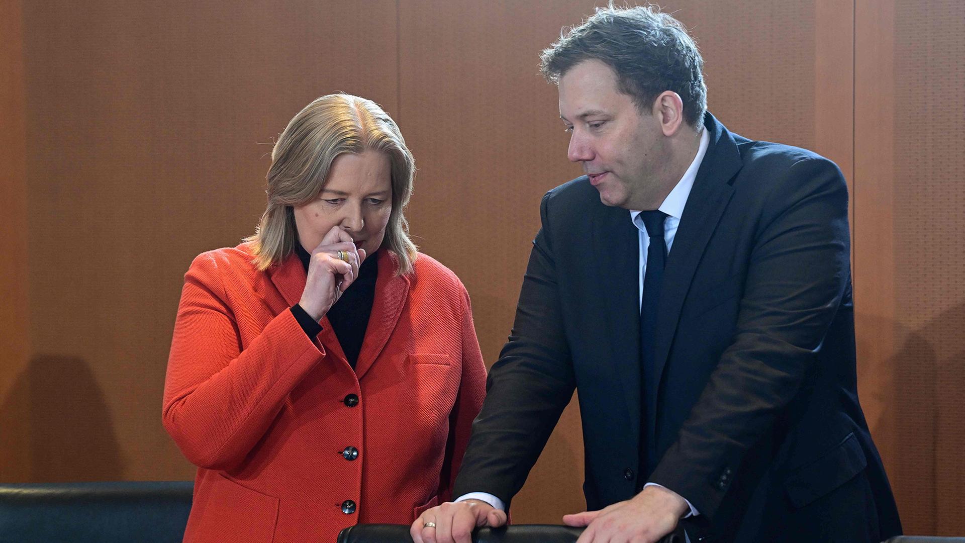 Bärbel Bas und Lars Klingbeil | AFP