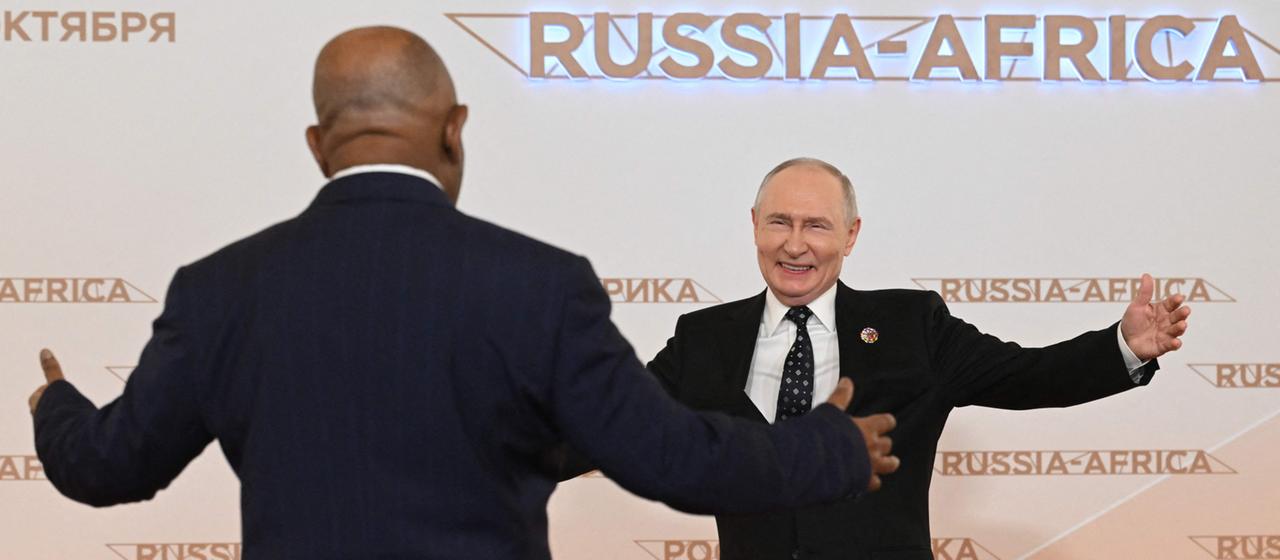 Azali Assoumani und Wladimir Putin