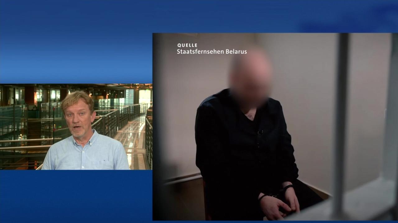 "Ein Signal nach Außen", Norbert Hahn, WDR, zum Geständnis von zum Tode verurteiltem Deutschen im belarusischen Staatsfernsehen | tagesschau.de