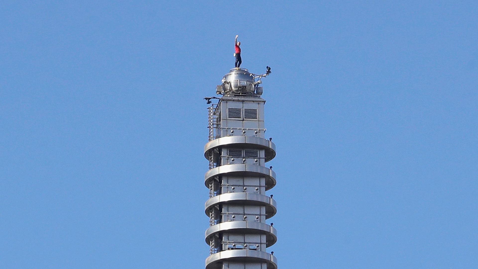 Der US-amerikanische Freeclimber Alex Honnold steht auf der Spitze des 