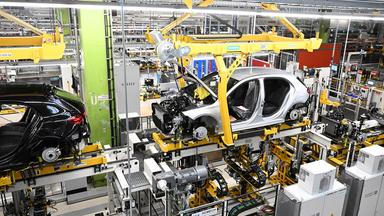 Pkw von Mercedes-Benz werden im Werk Rastatt gefertigt.