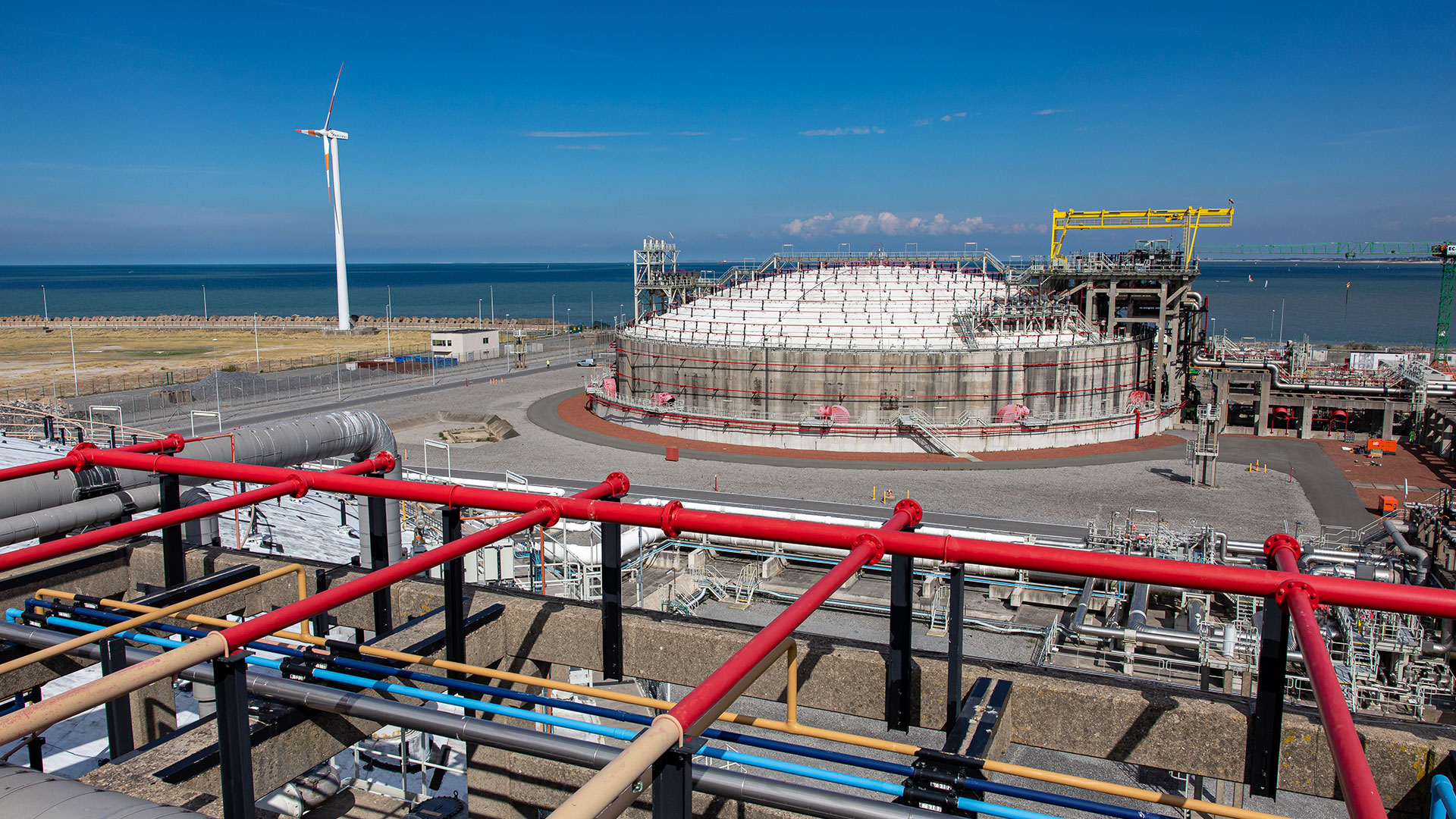 LNG-Fluxys-Terminal im Hafen von Zeebrügge.