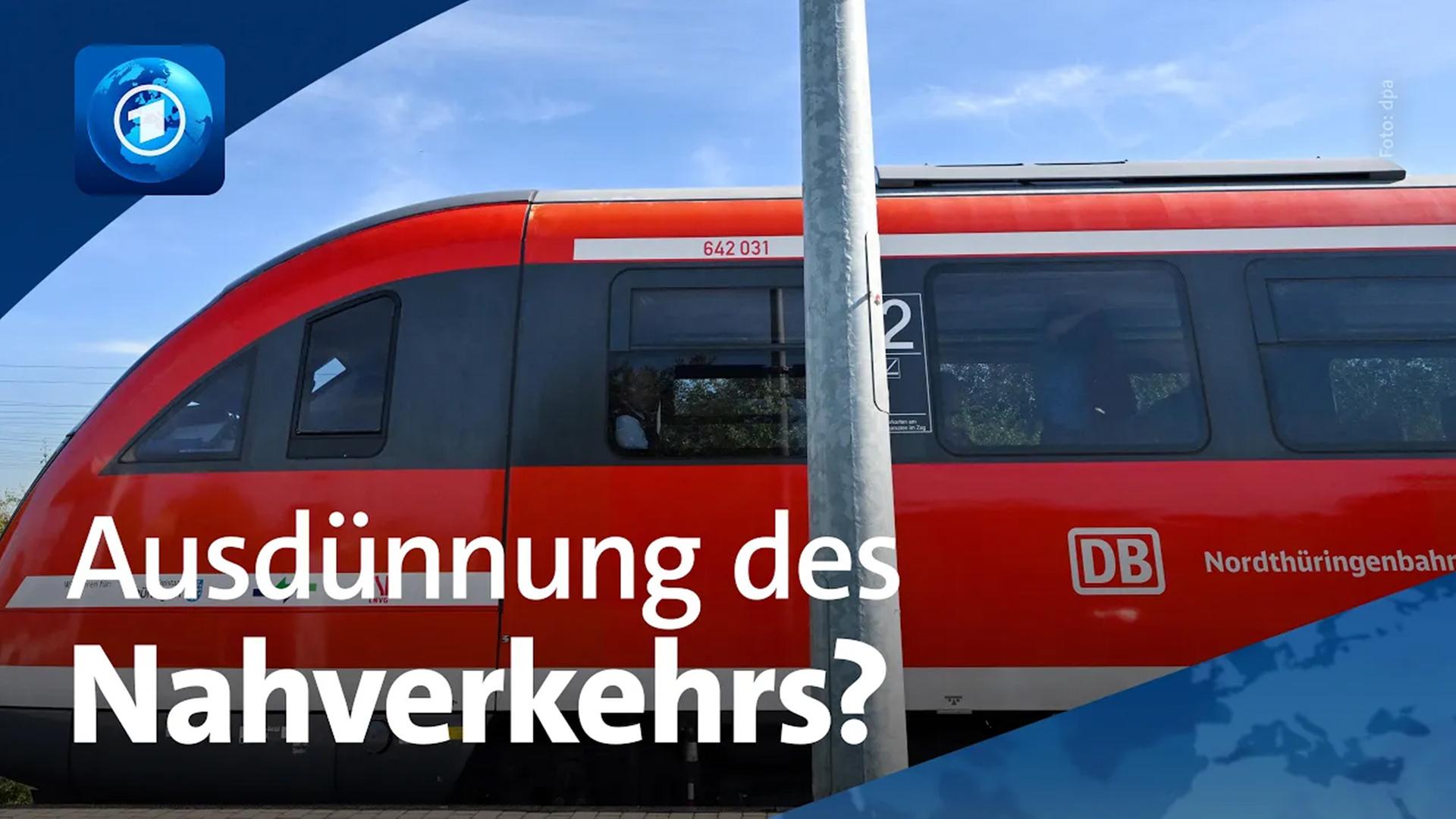 Ein Zug der Deutschen Bahn. | dpa/ARD-aktuell