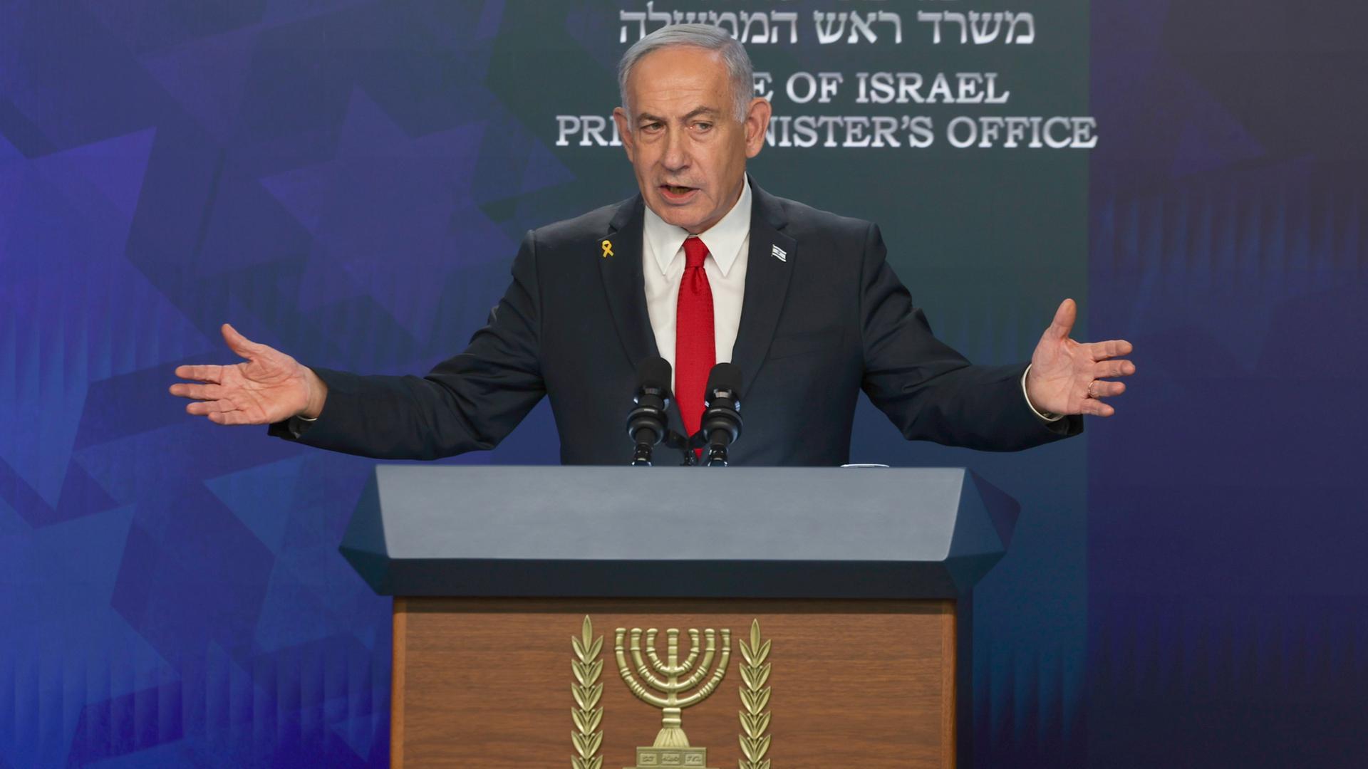 Israels Regierungschef Netanjahu: 