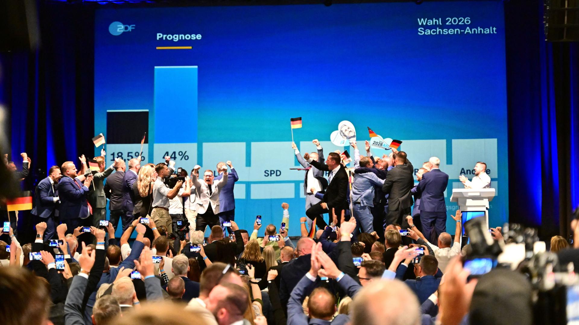 Prognose zur Wahl in Sachsen-Anhalt: AfD mit Rekordergebnis - CDU stürzt ab